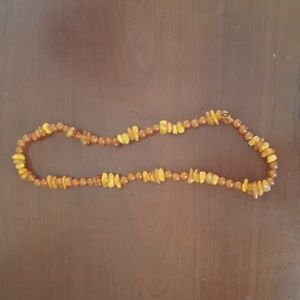 Vintage Russian 29" Baltic Amber Necklace